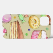 Waterverf patroon met snoepjes Case-Mate iPhone case (Achterkant (horizontaal))