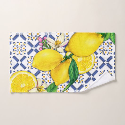 Waterverf Patroon Middellandse-Zeemleeuwen Bad Handdoek (Handdoek)