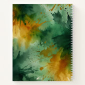 WATERVERF PATROON NOTITIEBOEK (Achterkant)