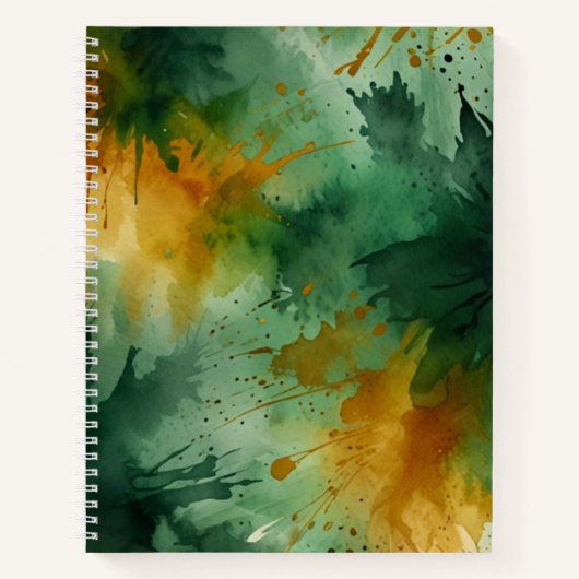 WATERVERF PATROON NOTITIEBOEK (Voorkant)