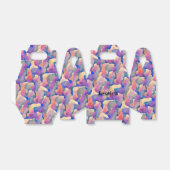 Waterverf Patroon voor persoonlijk gebruik Bedankdoosjes (Uitgevouwen)