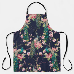 waterverf patroonpauze op een boomkerrie, bloem schort