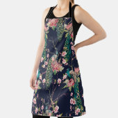 waterverf patroonpauze op een boomkerrie, bloem schort (Insitu)