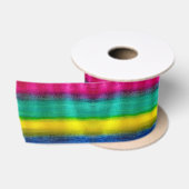 Waterverf Pattern Art Satijnen Lint (Spoel)