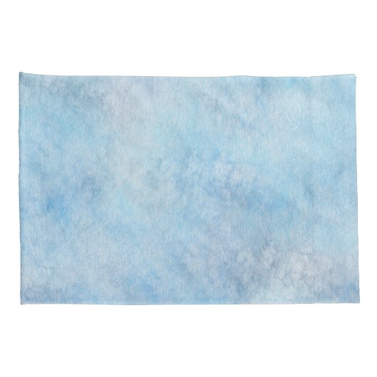 Waterverf Pattern Blue Kussensloop (Achterkant-Rechts)