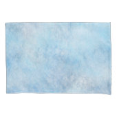 Waterverf Pattern Blue Kussensloop (Voorkant-Links)