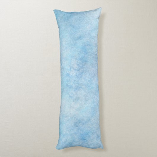 Waterverf Pattern Blue Lichaamskussen (Achterkant (Verticaal))