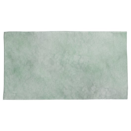 Waterverf Pattern Dusty Heather Green Kussensloop (Voorkant-Rechts)