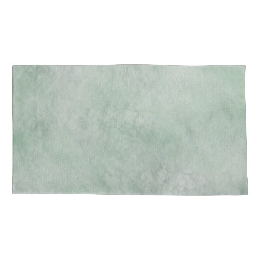 Waterverf Pattern Dusty Heather Green Kussensloop (Achterkant-Links)