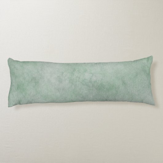 Waterverf Pattern Dusty Heather Green Lichaamskussen (Achterkant)
