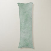 Waterverf Pattern Dusty Heather Green Lichaamskussen (Voorkant Verticaal)