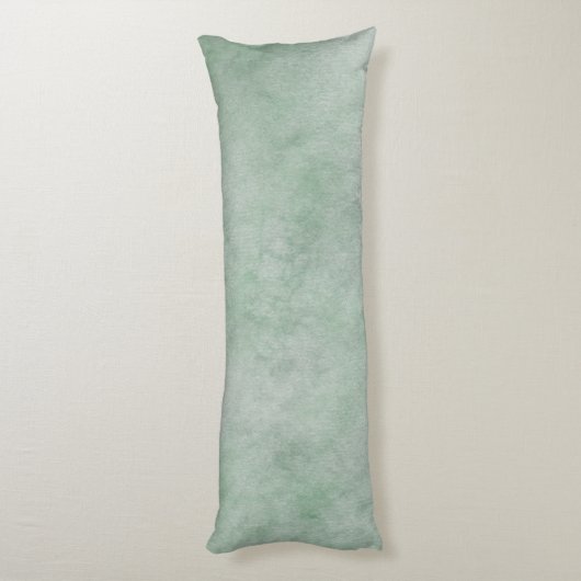 Waterverf Pattern Dusty Heather Green Lichaamskussen (Achterkant (Verticaal))