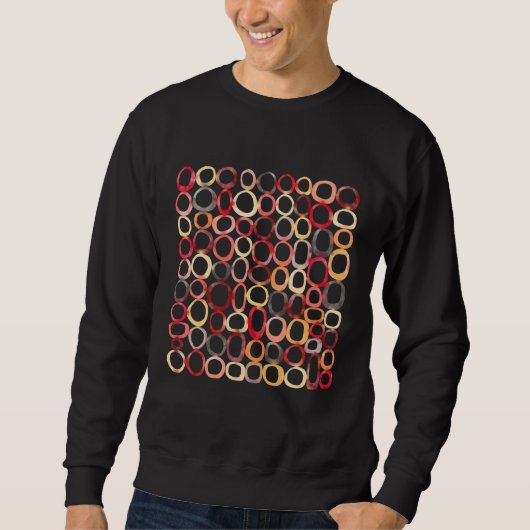 Waterverf Patterned Graphic Abstracts Painting D Trui (Voorkant)