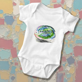 waterverf Paua Black Abalone Shell Romper