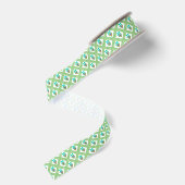 Waterverf Pauw Kerstmis Grosgrain Lint (Achterkant)