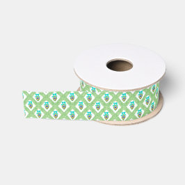 Waterverf Pauw Kerstmis Grosgrain Lint