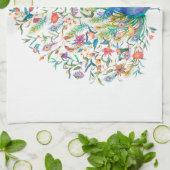 Waterverf Pauw Keuken Handdoeken (Gevouwen)