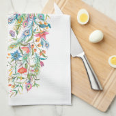 Waterverf Pauw Keuken Handdoeken (Quarter Fold)