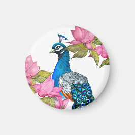 Waterverf pauw magneet