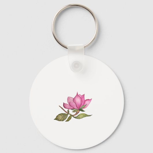 Waterverf pauw sleutelhanger (Achterkant)