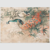  waterverf pauw tissuepapier (Voorkant)