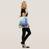 Waterverf Pauw Tote Bag (Op model)