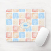 Waterverf Paw Prints & Harten in Dozen Muismat (Met muis)