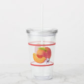 Waterverf Peach Acryl Drinkbeker (Voorkant)