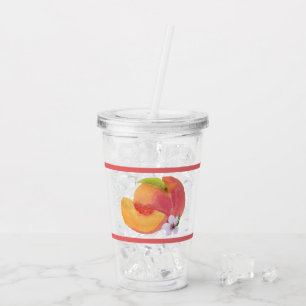 Waterverf Peach Acryl Drinkbeker