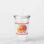 Waterverf Peach Acryl Drinkbeker (Achterkant)