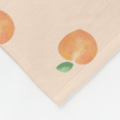 Waterverf Peach Baby Blanket Fleece Deken (Hoek)