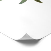 Waterverf Peach Flowers kwekerij print (Hoek)