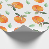 Waterverf Peach Fruit Cadeaupapier (Hoek)