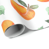 Waterverf Peach Fruit Cadeaupapier (Rol Hoek)