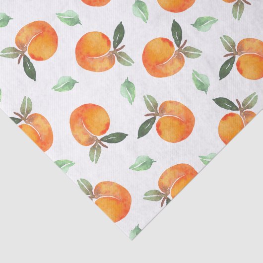 Waterverf Peach Fruit Tissuepapier (Detail)