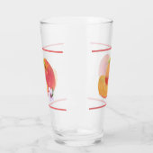 Waterverf Peach Glass Cup Glas (Links)