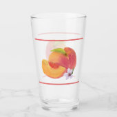Waterverf Peach Glass Cup Glas (Voorkant)