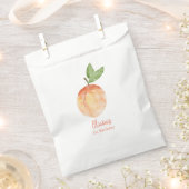 Waterverf Peach Party Favor Bag Bedankzakje (Geknipt)