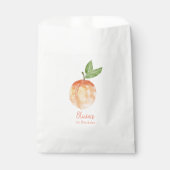 Waterverf Peach Party Favor Bag Bedankzakje (Voorkant)