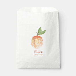 Waterverf Peach Party Favor Bag Bedankzakje