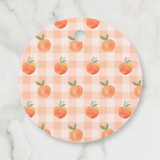 Waterverf Peach Party voor Label (Achterkant)