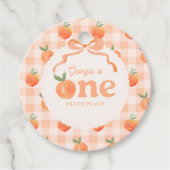 Waterverf Peach Party voor Label (Voorkant)