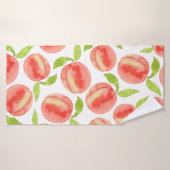 Waterverf Peach Patroon Badhanddoek (Badhanddoek)