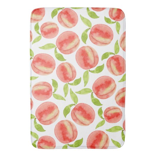Waterverf Peach Patroon  Badmat (Voorkant Verticaal)