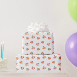 Waterverf Peach Patroon Cadeaupapier