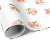 Waterverf Peach Patroon Cadeaupapier (Rol Hoek)