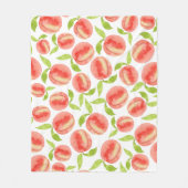 Waterverf Peach Patroon  Fleece Deken (Voorkant)