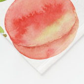 Waterverf Peach Patroon  Fleece Deken (Hoek)