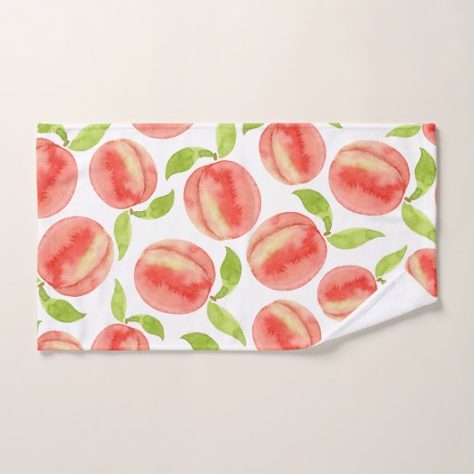 Waterverf Peach Patroon   Handdoek (Handdoek)