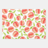 Waterverf Peach Patroon Inpakpapier Vel (Voorkant 3)